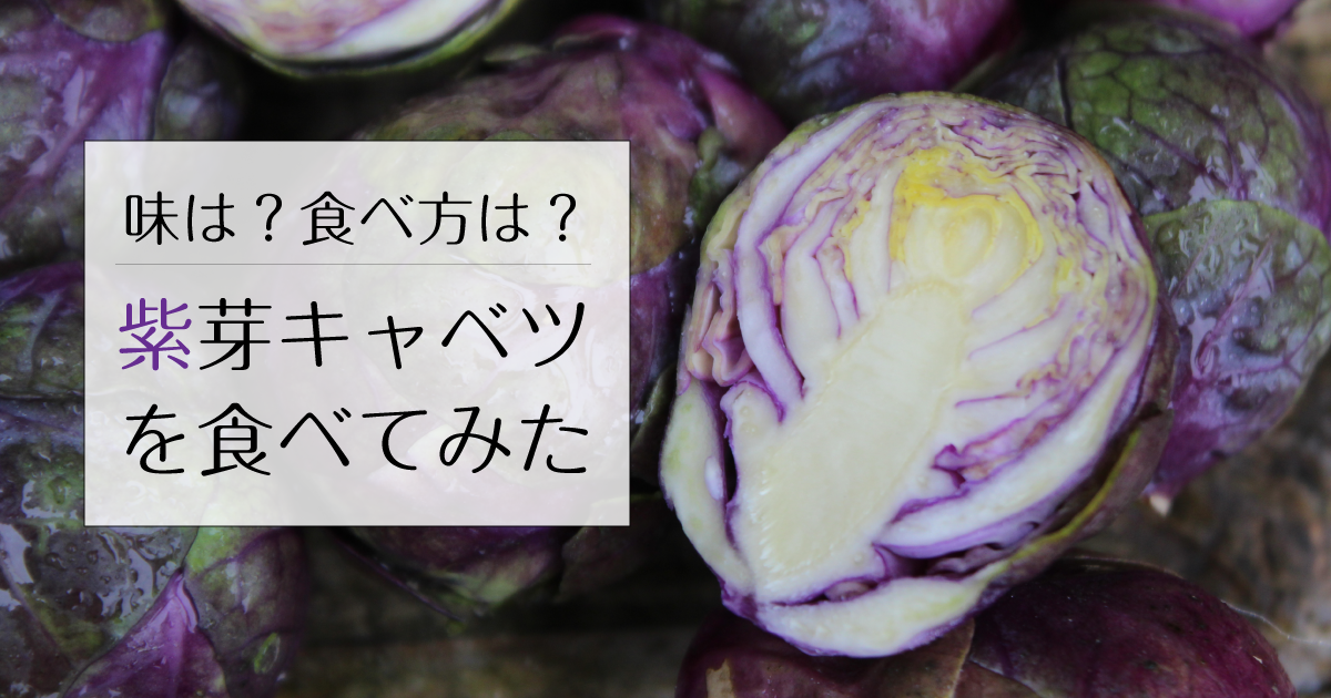 味は？食べ方は？レア野菜「紫芽キャベツ」を食べてみた | 野菜ソムリエ Hiro のベジフルポケット