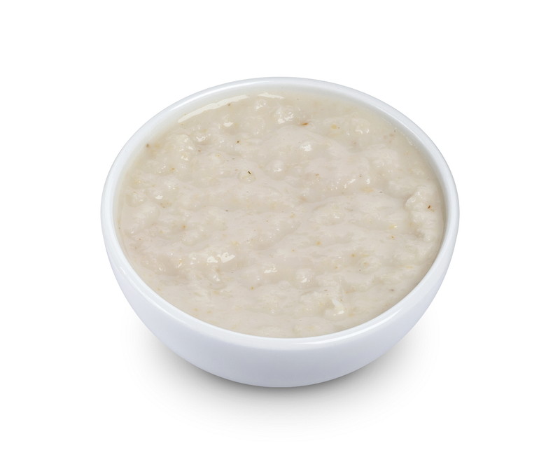 Horseradish sauce in bowl isolated on white background with clipping path