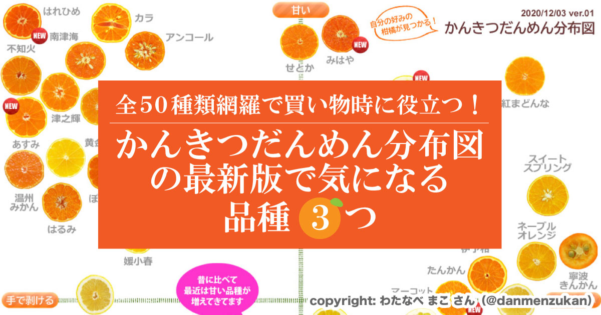 全50種類で買い物時に役立つ かんきつだんめん分布図の最新版で気になる品種３つ 野菜ソムリエ Hiro のベジフルポケット