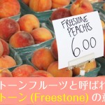 桃などストーンフルーツと呼ばれる果物のフリーストーン(Freestone)の意味は？